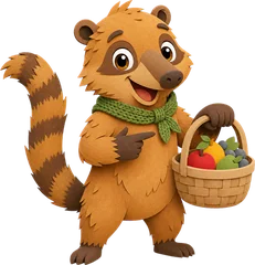 Coco el coatí, personaje de Chiri